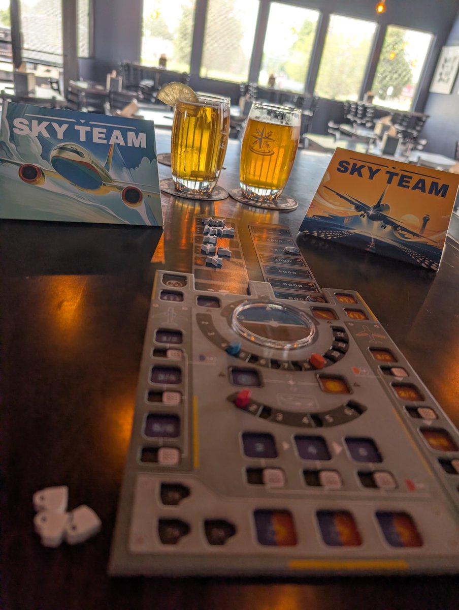 raderje's tweet photo. Praying to the patron saint of Flying Safe, @DJSnM, that we can land this plane and drink craft brews. #SkyTeam https://t.co/3xYBWZBmEj