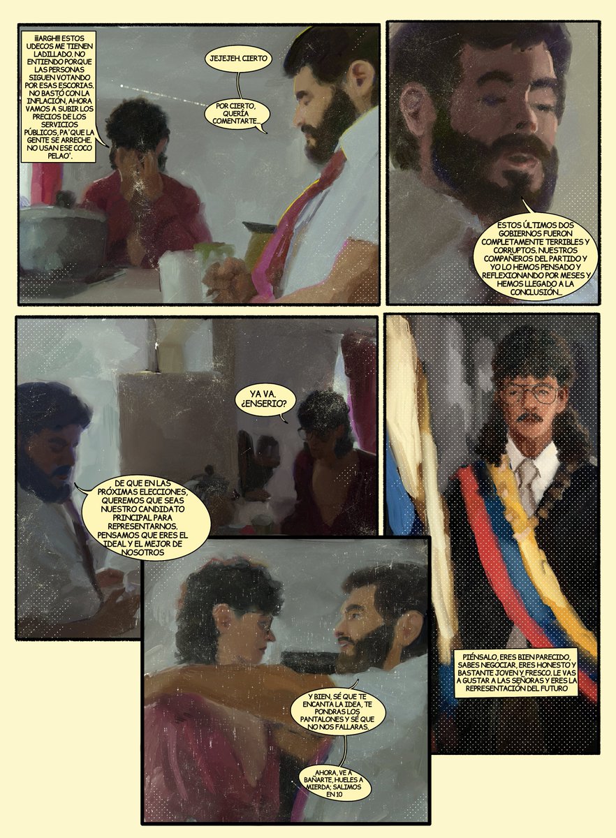 Alexandrer55709's tweet photo. Hola mi gente. Aquí me encuentro trabajando en un comic. Creo que va a gustarle a muchos y lo más probable es que para inicios de 2027 esté listo. Aquí un adelanto 

PD: no se dejen llevar por estas tres páginas. https://t.co/myYaQl7Cvn