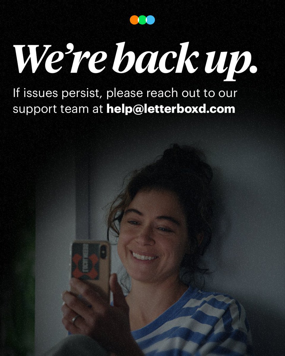 letterboxd's tweet photo. We're now back online. Thank you for your patience 🫂🧡 https://t.co/981LvP6q4n