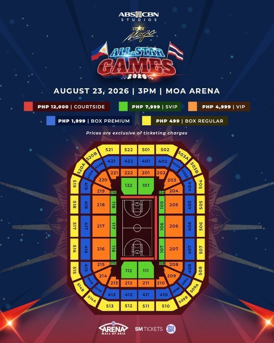 hanalee__17's tweet photo. 🎫✨【WTS】Star Magic All Star Games 2026 🇵🇭
📅 Aug 23, 2026
📍 SM MOA Arena
🎟️ SVIP
✨ BOX PREMIUM / REGULAR
🌏 Local & international fans welcome!
📩 DM for inquiries 💌
#AllStarGames2026 #StarMagic #SMMOAArena #PhilippinesEvent #PhilippinesConcert https://t.co/wmjH07lMNT