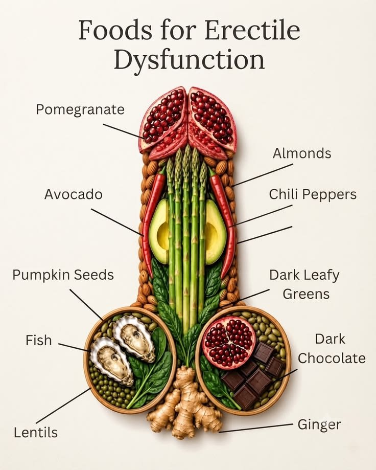 HealthNutri_HQ's tweet photo. Foods for erectile dysfunction https://t.co/Je3fvqPRS9