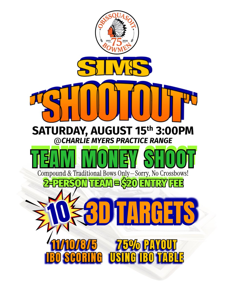 obissquasoit's tweet photo. Less than a week away from our BIGGEST &amp; BEST event of the year, our Frank Sims “3D Spectacular”! 

This event is not only our 45th Annual 3D event, it is also the 75th Anniversary of the founding of our club! Won’t you com’on out and celebrate with us? 

https://t.co/gckv2YLS5D https://t.co/yb9lGXXUpf