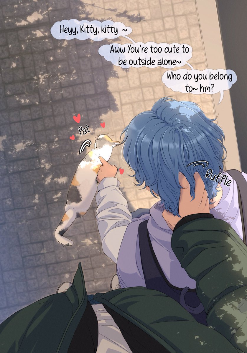 Am3la4's tweet photo. | BL - Moments |- Awww kitty kitty 🐈🩵

[1/2]⤵️ https://t.co/s6zv4hBVE9