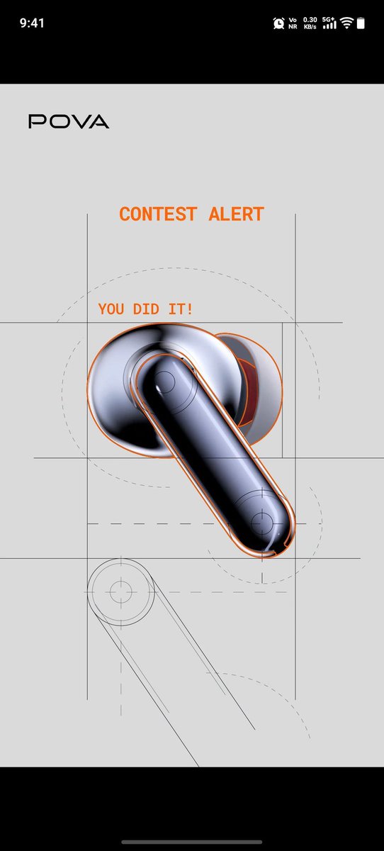 SaiMamta2951's tweet photo. Here's my perfectly fit POVA AI Buds Pro screenshot 🤩

 #ContestAlert 
#POVA
#POVAAIBudsPro

@pova_mobile

@678GrowthGuy
@Ankur_Raj_9168
@pAssionAte468 https://t.co/VkRWD6ZSPZ