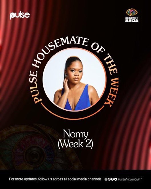 Jumorkee's tweet photo. Top 1 Material.  
Congratulations my queen 🫅 
#Bbnaija #BBNaija #Nomy https://t.co/Y0gcsg9Nju