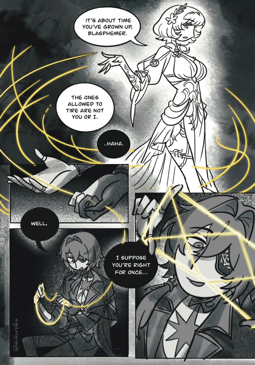 deiknryko's tweet photo. (3/3) end. I also hope everyone remembers why Anaxa has one eye https://t.co/siIs292QAm