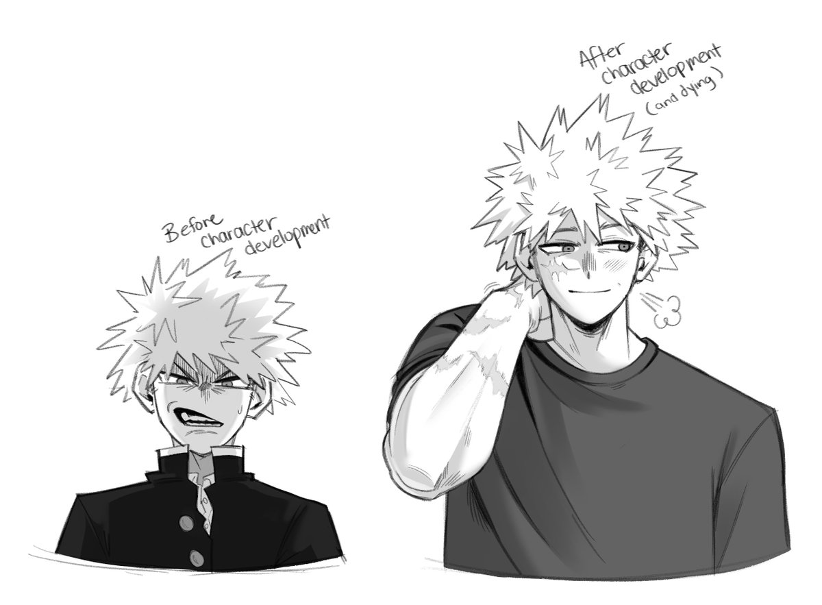 feeblephrog's tweet photo. something something becoming prettier on the inside makes you prettier on the outside #MHA https://t.co/9Skk2uwKTt