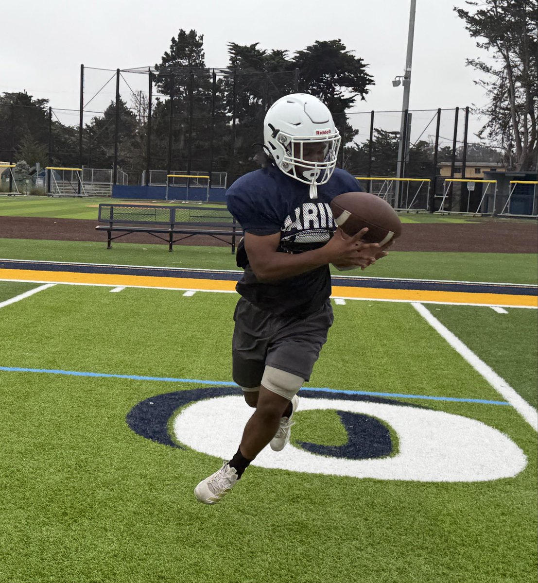 JohnJDevine's tweet photo. Tailback Denzel Garvin is one of the fastest players in the Santa Lucia Division https://t.co/cWtDM6CKYd
