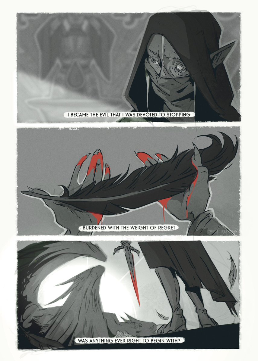 _ChevalierLogan's tweet photo. Last year @dragonageannual comics with Isseya and the JUSTICE arcana theme that I never shared🫣🖤

#dragonage #isseya #spoilers https://t.co/EhTTTOpmSB