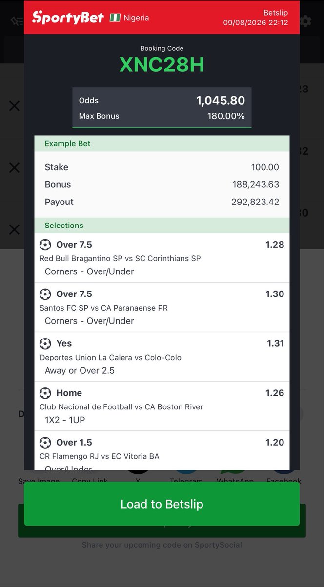 Mrsam4u01's tweet photo. Overnight🔞💰

XNC28H - 1k odds

#Sportybet #Sportybetcode #trending 🔞 https://t.co/g7AkffwL3Y