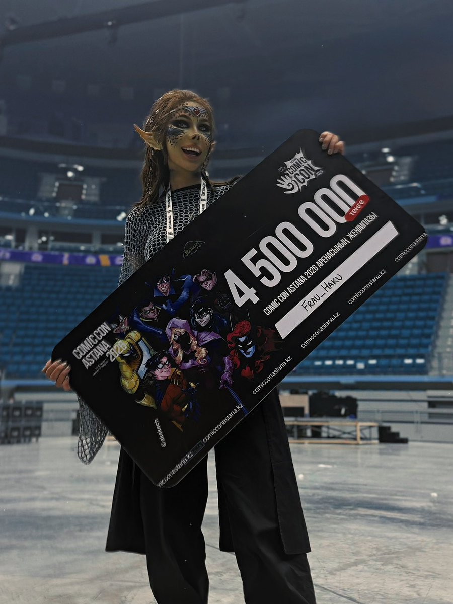 Frau_Haku's tweet photo. I just can't believe it I won the grand prize at Comic Con Astana with my Lae’zel in Reaper’s Embrace cosplay ♥️😭 https://t.co/dl7Gt42fD8