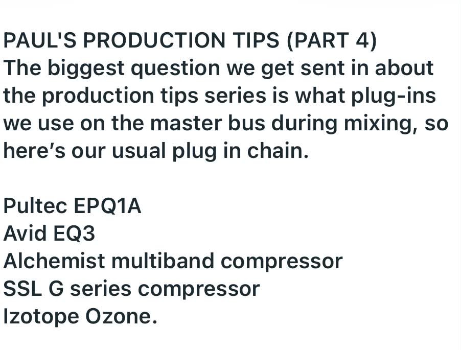 PaulDraper's tweet photo. PAUL'S PRODUCTION TIPS (PART 4) https://t.co/O4xi2RX5zG