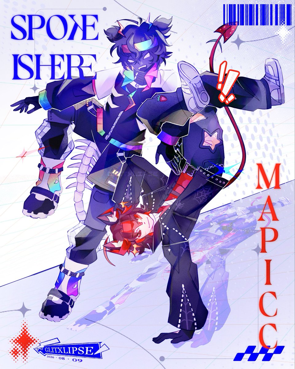 glitxlipse's tweet photo. it takes two ! 🐟
❚　#spokeisherefanart #mapiccfanart #deviousduo https://t.co/FYKDAeWEGi