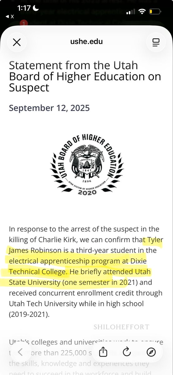 shiloheffort's tweet photo. Did you know Dixie State University - now Utah Tech - had a TPUSA chapter in 2021 that won Club of the Year?

2019–2021: Tyler Robinson receives concurrent-enrollment credit through Dixie State/Utah Tech.
2020–2022-ish: Lance Twiggs attends Dixie SUCCESS Academy, the early-college program on Dixie State’s campus.
2021: Dixie State’s Turning Point USA chapter wins Club of the Year.
