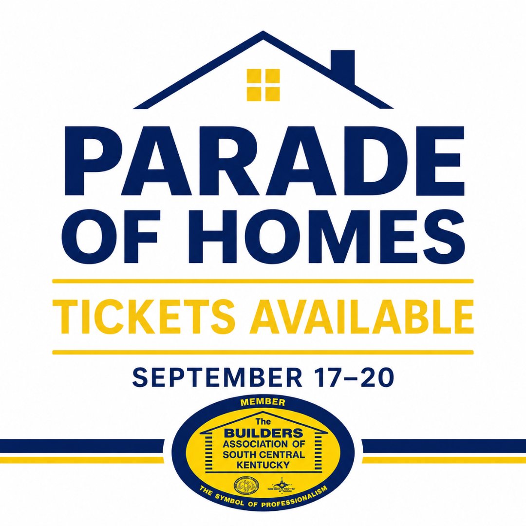 BldrsAssocSCKY's tweet photo. 🏡 2026 Parade of Homes tickets are available!

📅 September 17–20
🎟️ $10
👧 Children 12 &amp; under are free with an adult.

Tickets + details:
https://t.co/zHkYEktluu https://t.co/bfpnTsxQvc