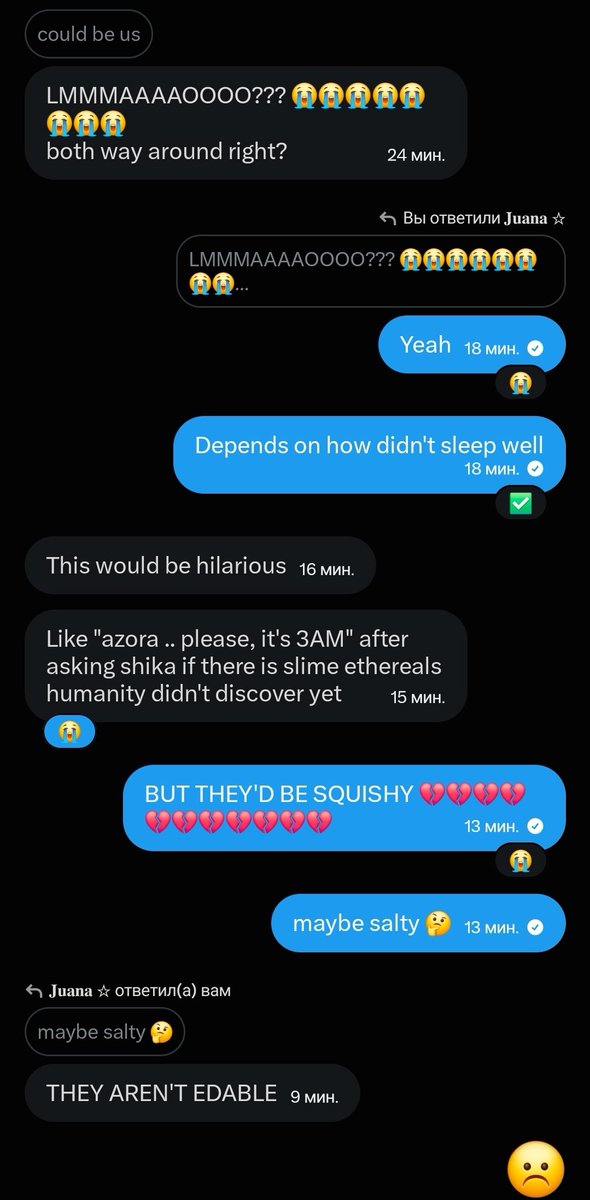 Az0ora's tweet photo. She hates me https://t.co/nr754MAhCx