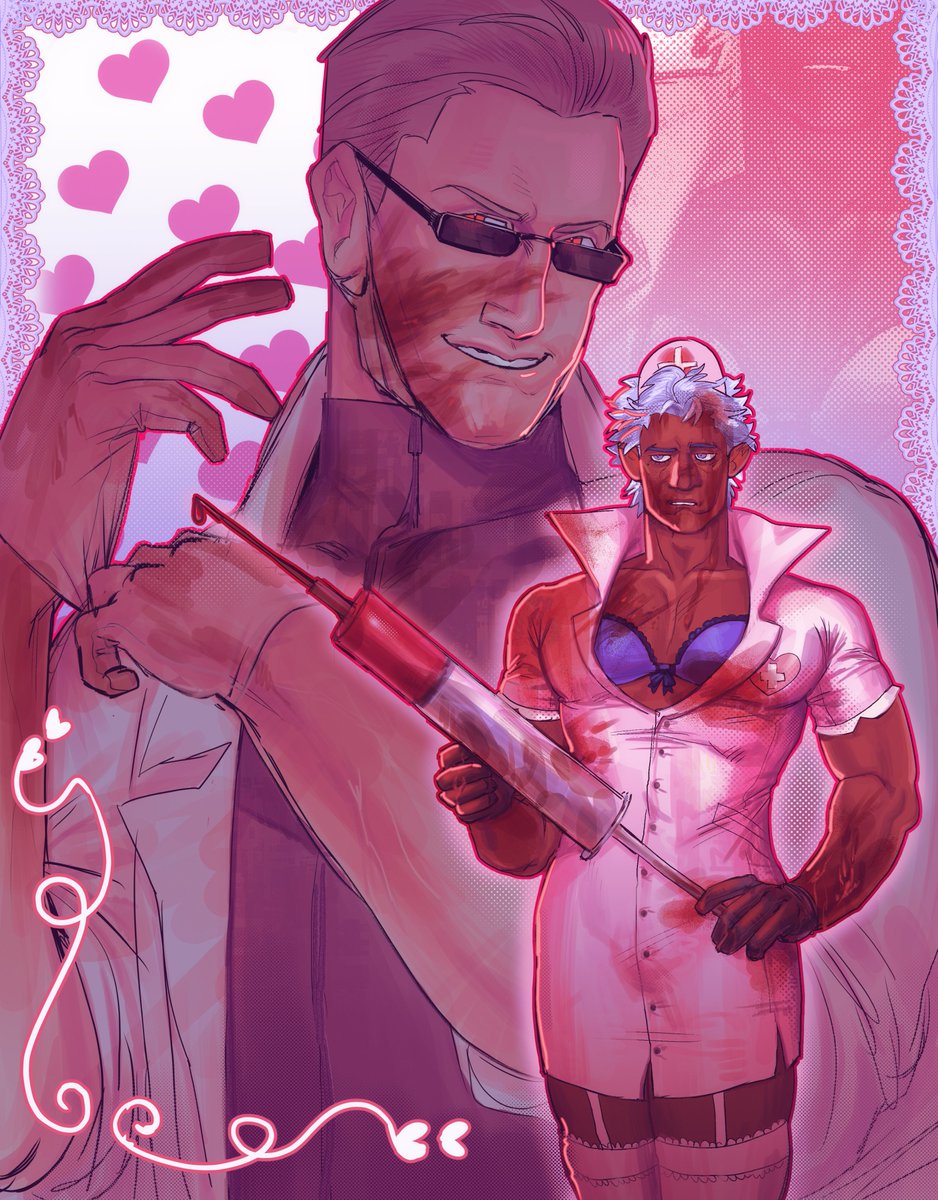 N3LOANGELO's tweet photo. couldnt decide between drawing verg or wesker today so u get both !!!! https://t.co/5koie5mzk4