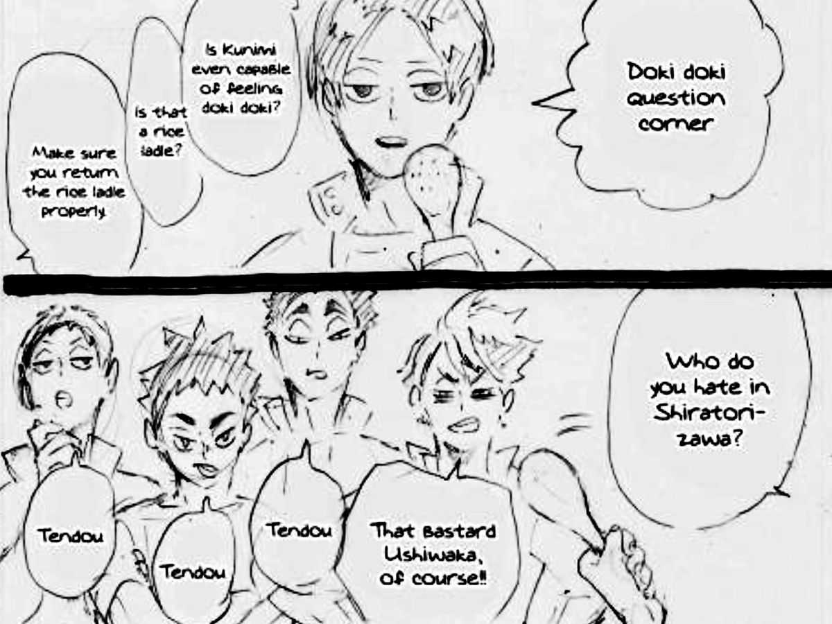 KurooHiroo's tweet photo. everyone in sejoh except tooru having beef w satori like it was that serious for them lmao https://t.co/CP5C2mS5av