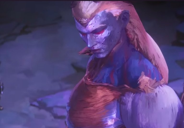 Milkdromeda_2's tweet photo. Favorite change is the nose bump he has in trailer that lacks in his in-game model https://t.co/fvuYcZKxJu