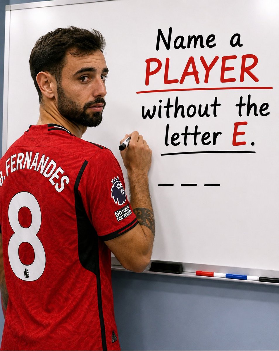 Utdcen's tweet photo. Name a player without the letter E. https://t.co/sHWGXwdRzI