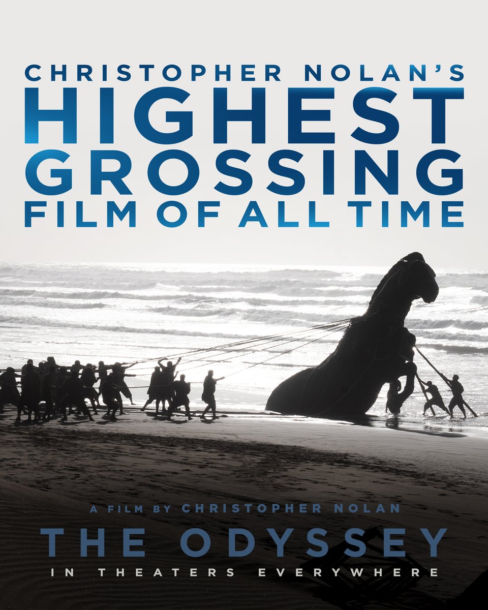 odysseymovie's tweet photo. Experience Christopher Nolan’s The Odyssey, now playing in theaters everywhere. https://t.co/cCyA7ued7o