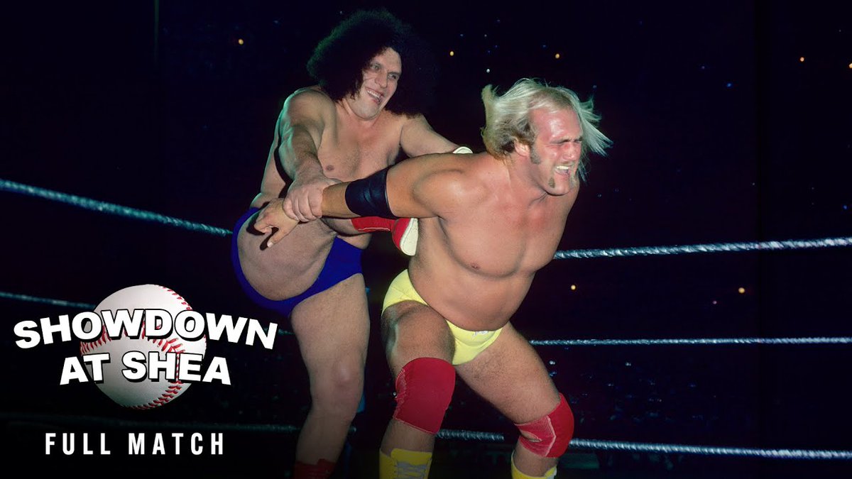 WWE_Vault's tweet photo. #OTD | Aug. 9, 1980

Showdown at Shea:

Hulk Hogan
v.
Andre the Giant

*Exclusive commentary from Michael Cole &amp; Mick Foley as the '80 Shea event was uploaded to WWE Classics on Demand in Oct. 2008, coinciding with closure of Shea Stadium.*

https://t.co/H4HFxCPKGx

#WWEVault https://t.co/68fCfvkqrM