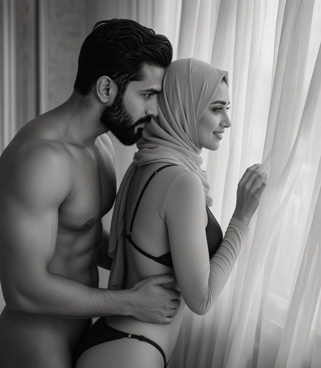 his_hoejabi's tweet photo. #Near_the_Window
@Akash0011117 🔱♥️
The next afternoon the doorbell rang at the exact same time.
I opened it already wet. Akash stepped inside, locked the door, and looked at me for a long second. Without a word he reached out, pulled my abaya off in one motion, and left me standing in only the hijab.
“Aaj window ke paas,” he said quietly. “Jaise last night kaha tha.”
My heart started beating faster.
He walked me to the large living-room window that faced the quiet side street. The curtains were only half-drawn. Anyone walking past at the right angle could see movement inside if they looked carefully. Akash stood behind me, pressed his chest to my back, and slowly slid his hands down my stomach until his fingers were between my legs.
“Dekh bahar,” he murmured against my ear. “Log guzar rahe hain. Aur tu yahan nangi khadi hai… sirf hijab mein… apne Hindu Daddy ke haath mein.”
I shivered as he pushed two fingers inside me.
“Haan Daddy… dekh rahi hoon.”
He opened his pants, pulled his already hard cock out, and rubbed it slowly between my ass cheeks while still fingering me. Then he bent me forward just enough, lined himself up, and pushed into my cunt in one smooth, deep thrust.
I gasped.
“Shhh…” he whispered, one hand coming up to cover my mouth gently. “Awaaz nahi. Koi sun le to problem hogi. Bas apni geeli chuut se mere lund ko pakde reh.”
He fucked me slow and deep right there in front of the window. Every stroke made my tits sway. Every time a car or someone walked past on the street below, he would grind even deeper and hold himself inside me.
“Imagine kar… koi idhar dekh le. Ek nangi hijabi ladki, window ke peeche, kisi mote lund pe chadh ke khadi hai. Unko pata bhi nahi chalega ke yeh kisi ki shaadi-shuda biwi hai… jo roz apne ghar mein chudwa rahi hai.”
I moaned into his palm, pushing back to take him deeper.
He kept the pace steady, almost controlled, but the things he said grew filthier with every minute.
“Meri jaan… meri randi… dekh kaise teri chuut mujhe kheench rahi hai. Tera shohar office mein baitha hoga, soch raha hoga uski biwi ghar pe safe hai. Jabki uski biwi window ke paas nangi khadi hai aur kisi aur ka cum lene wali hai.”
I reached back and gripped his thigh, voice muffled under his hand.
“Daddy… andar hi daalna… please. Main chahti hoon jab woh aaye to main abhi bhi bhari hui hoon.”
“Hamesha daalta hoon, pyari. Tu jaanti hai.”
He moved his hand from my mouth to my throat, not tight, just holding, and started fucking me a little harder. The wet sound of his cock sliding in and out of me filled the quiet living room. Outside, life continued normally. Inside, I was being claimed again.
When he got close he pulled out, turned me around, lifted one of my legs, and pushed back into me while I faced him. Now my back was to the window. Anyone looking in would see a naked woman with a hijab, leg raised, being fucked against the glass.
Akash held my face and kissed me deeply while he thrust up into me.
“Meri ho ja… bilkul meri. Yeh ghar, yeh jism, yeh window… sab jagah main tujhe apna bana chuka hoon. Bol.”
“Aapki hoon, Daddy… poori tarah. Aapki raand… aapki jaan… aapki cumdump.”
He came hard, burying himself as deep as he could, flooding me while he kept kissing me. I felt every pulse. I held him tightly, legs shaking, cunt milking him for everything he gave.
Afterward he stayed inside me for a long time, forehead against mine, breathing the same air. His hand gently stroked my back.
“Weekend wala plan… main serious hoon,” he said softly. “Jaldi hi. Ek poora weekend. Tujhe itna use karunga ke tu bhool jaayegi ke tera koi shohar bhi hai.”
I smiled against his lips, still full of him.
“Main ready hoon, Daddy. Jab bhi aap kahein.”
1/2