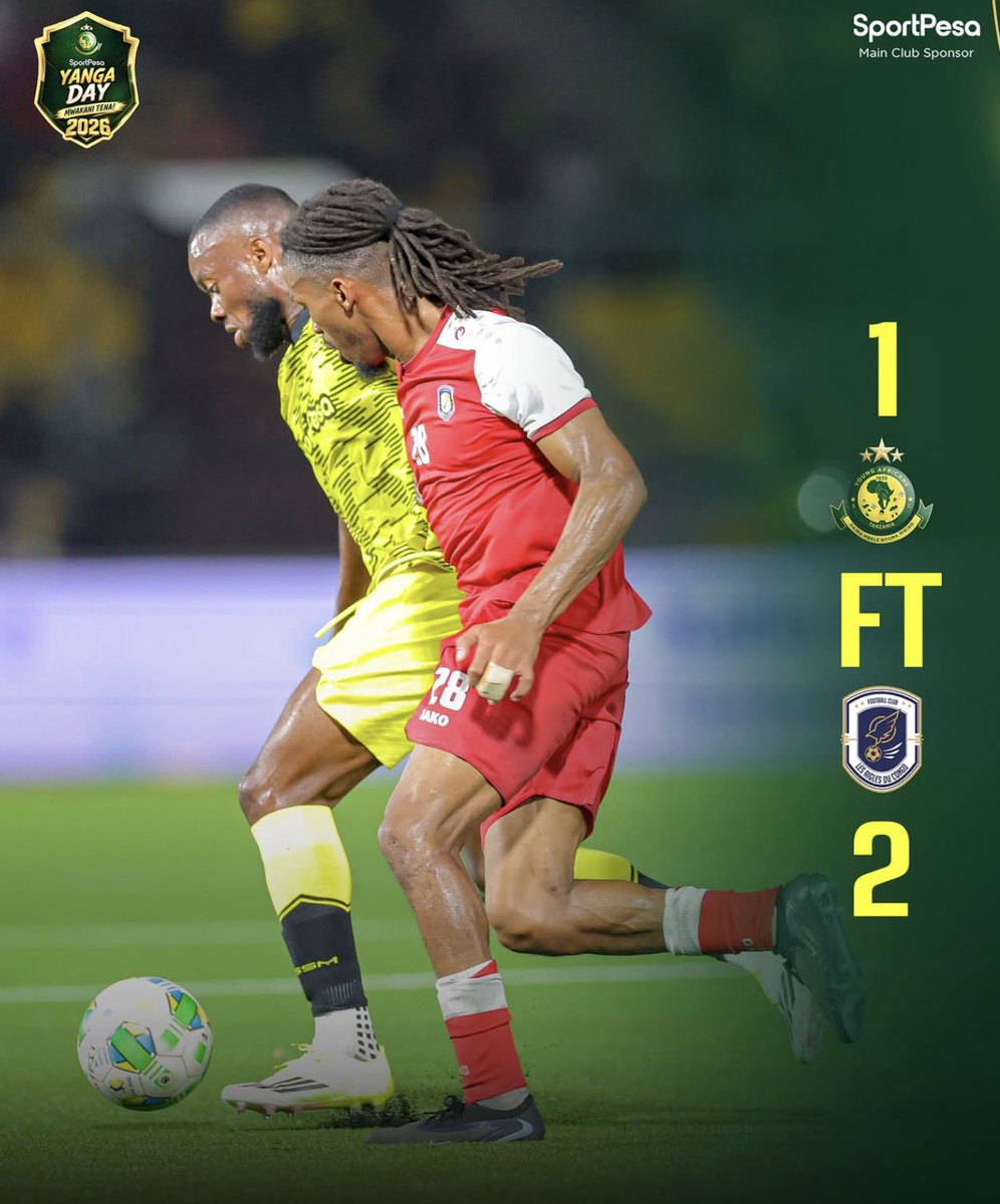 imfuraluc01's tweet photo. #FriendlyGame | FT 

YANGA AFRICANS 1-2 AIGLE DU CONGO 

Iyi Team yo muri DRC izahura na APR FC ni ukuyitondera! 

NIZERE KO TALEB YAYIZE KABISA! 

@BBKIGALIFM 89.7 FM https://t.co/5pkc68YMRI