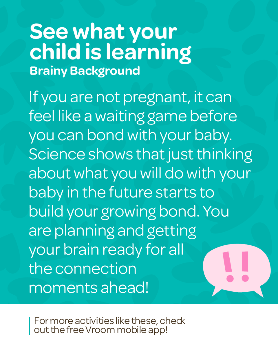 joinvroom's tweet photo. Your baby will learn so much just by being with you. 👩‍🍼

Especially the things you love.

Whether it’s music, sports, or time outside, your interests can become meaningful ways to connect and learn together.

This tip helps you start imagining those shared moments. 💕 https://t.co/7HgebWGlv9