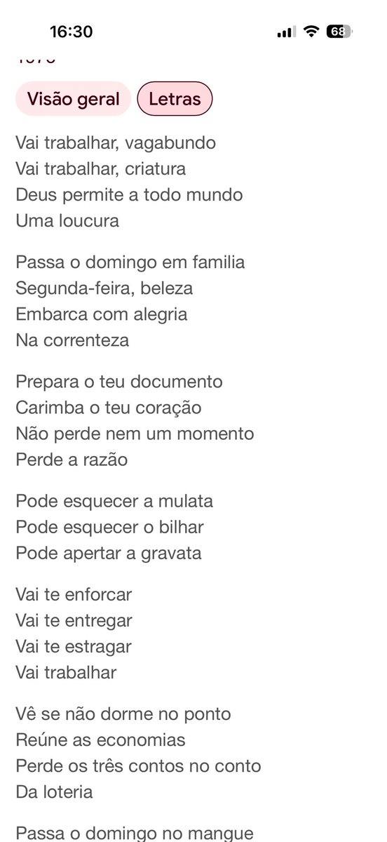 fortuna_edu's tweet photo. @MARINESARALDI Como diz a letra da Música de Chico Buarque:
VAI TRABALHAR VAGABUNDO https://t.co/o2bA0gPZo0