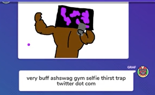 swageroo49's tweet photo. i am so glad ash isnt in the qsmp gartic phone lobby LMFAOOOOOO https://t.co/jpzZ74nLKy