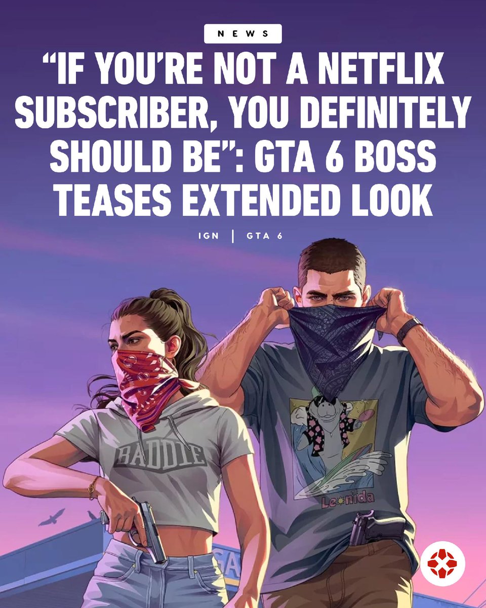 IGN's tweet photo. Take-Two boss Strauss Zelnick teased the upcoming Grand Theft Auto VI: An Extended Look in our recent interview by suggesting that fans should "definitely" be Netflix subscribers for the event. https://t.co/RU5Rp2Yv3E https://t.co/YyQZxY4ntH