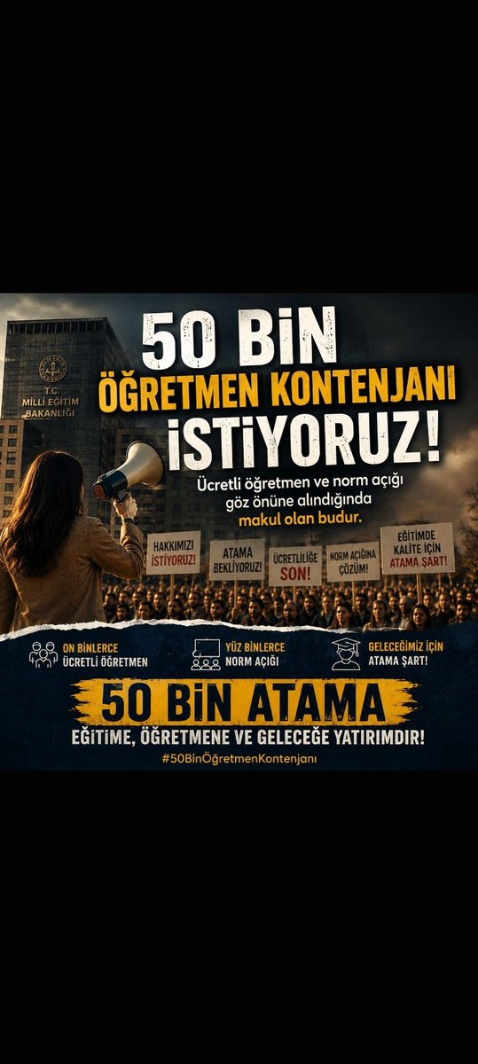 aysevypr's tweet photo. Çok çalıştık çok emek verdik emeklerimizin karşılığı 50 binden az olmamali . 
@Yusuf__Tekin
@RTErdogan
@tcmeb

#AGS50Binatama https://t.co/lXZRvvueDI