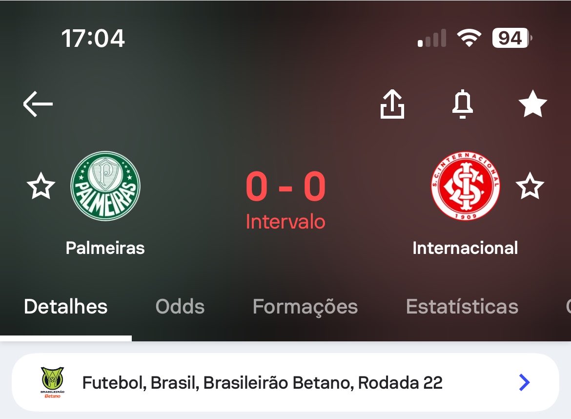 central_roque's tweet photo. Por enquanto Palmeiras X Internacional vão empatando em 0 - 0. VR ainda não entrou! ⚽️🐅

#Brasileirão2026 #BrasileirãoNaCVR https://t.co/QiWy5l42BH