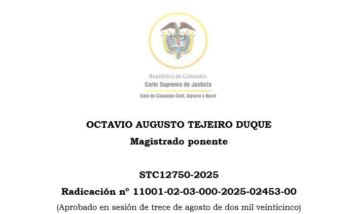 juridicascol's tweet photo. ¡LA CORTE SUPREMA PUSO UN LÍMITE! LOS NUEVOS PRECEDENTES NO PUEDEN REABRIR AUTOMÁTICAMENTE DECISIONES JUDICIALES YA CONSOLIDADAS.

✍️ ¿DESEAS ESTAR ACTUALIZADO DIARIO DE TODA LA JURISPRUDENCIA DEL PAIS? SUSCRIBETE  👉https://t.co/BfjLIlBhtB https://t.co/RVUkDcm0fe