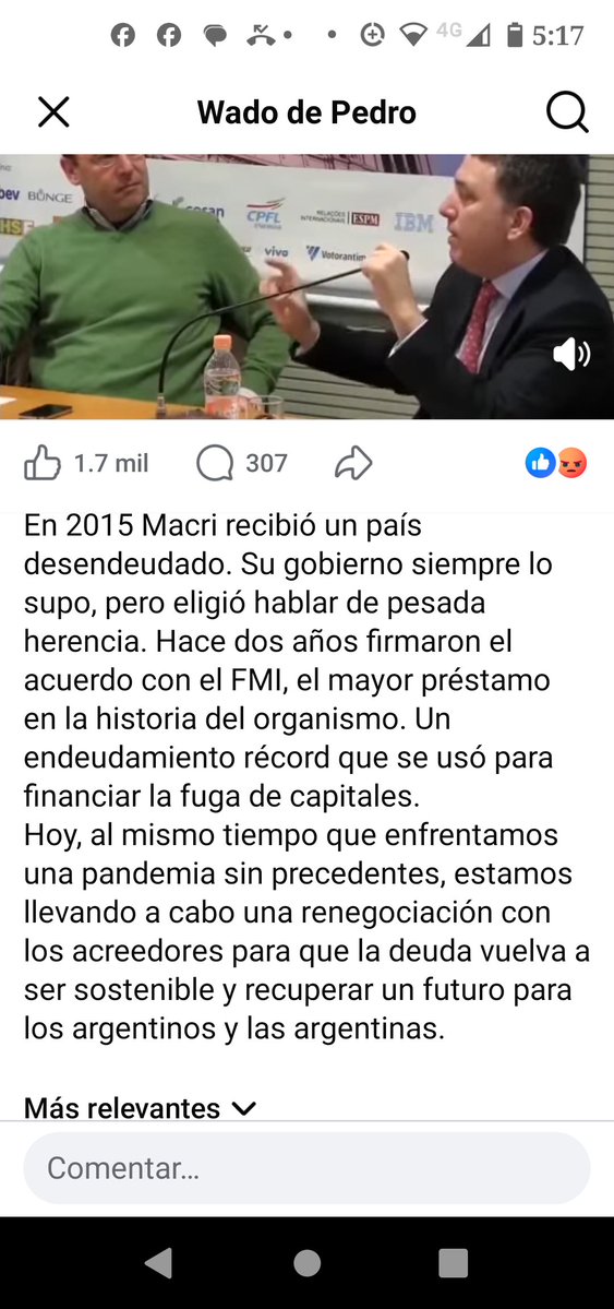 poloman2206's tweet photo. @Analaura1935 Macri fue el que más nos endeudó con Toto Caputo de ministro de Finanzas. Lo sigue el enano cachivache de Milei, con Caputo de ministro de Economía. Néstor Kirchner pagó toda la deuda con el FMI y CFK dejó su gobierno en 2015 con el país entre los 5 más desendeudados del planeta https://t.co/2yXqVrsv0l