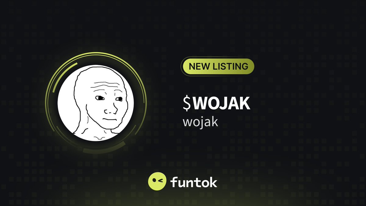 funtokio's tweet photo. π₯ New Listing @wojakcto π₯
$WOJAK is now listed on FunTok.
π° Market Cap: $17.01 M
π Discover: https://t.co/DFzLOZot3x
#NewListing #FunTok #Ethereum https://t.co/7Tv0DEaiyS