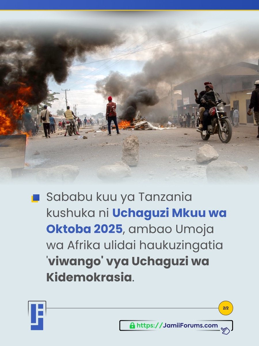 JamiiForums's tweet photo. Upande wa Kusini mwa Jangwa la Sahara, Tanzania imeshika nafasi ya 18, kwa Afrika Mashariki imeshika nafasi ya kwanza, ikifuatiwa na Rwanda (nafasi ya 23 Afrika) na Burundi, ambayo imeshika nafasi ya 31 Afrika.

Kwa Taarifa Zaidi https://t.co/SsdUm3PbNU

#JamiiForums #UtawalaBora https://t.co/h8bN5hNZqO