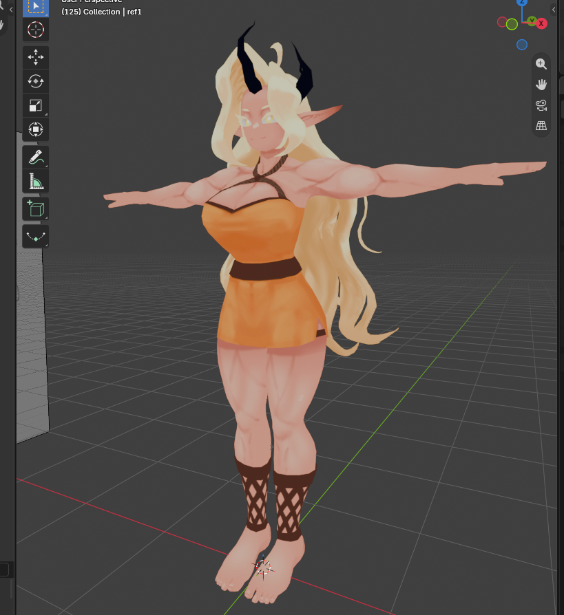 Sigishi's tweet photo. I'm using every ounce of my power to not rush through painting because I wanna rig and pose her so bad.
Very happy with how she is turning out! https://t.co/BUyUyrUkL7