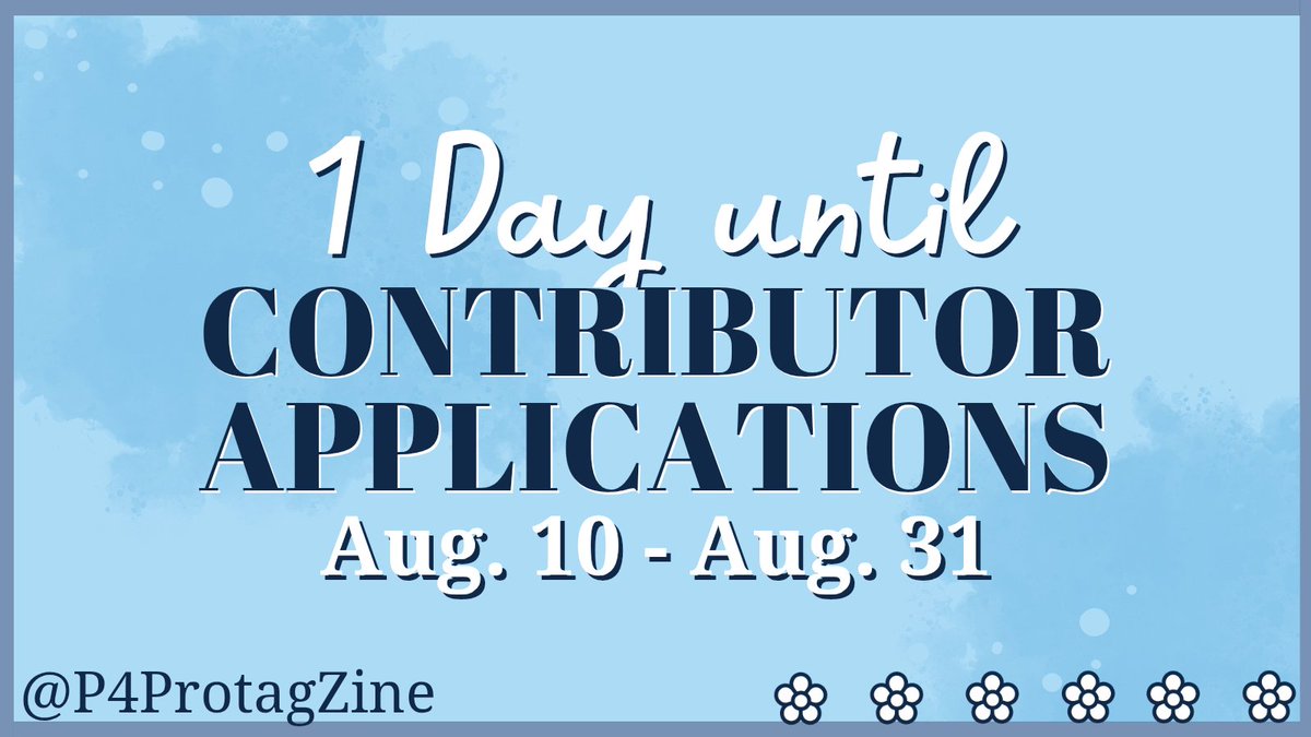 P4ProtagZine's tweet photo. 🩵 APPS OPEN TOMORROW 🩵

Persona Nation, are you as pumped as we are?!‼️Our contributor applications for Homebound will officially be opening tomorrow at 10am PST! We're more than ready 🙈✨ https://t.co/oOuQT553zT