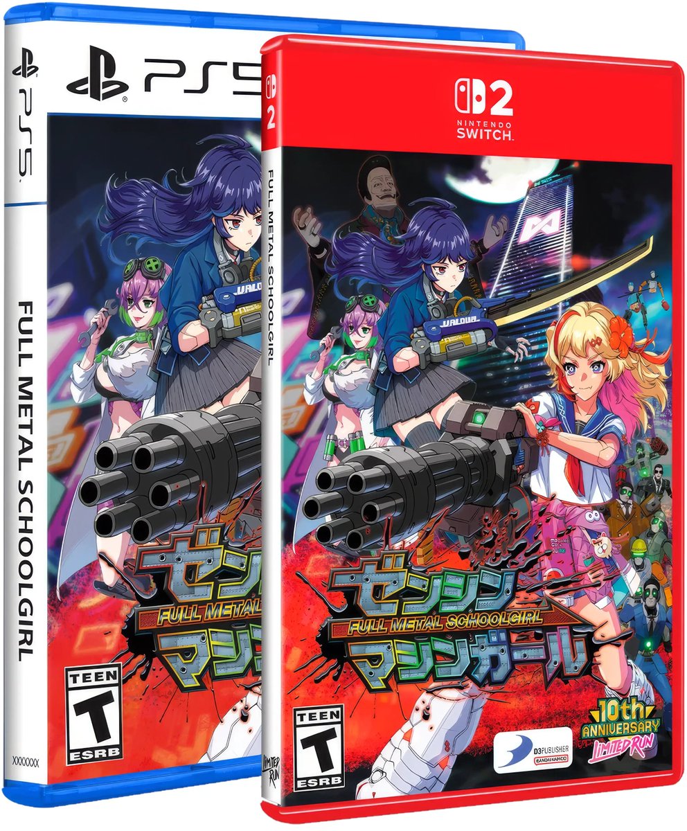 LimitedGameNews's tweet photo. Pre-orders for Full Metal Schoolgirl on #NSW2 &amp; #PS5 will open @LimitedRunGames.

The open pre-order phase runs through September 13th!

Info:
https://t.co/WsLv29VC7Y

#LimitedGameNews #SavePhysicalGaming #gamescom https://t.co/owt3yklpuG