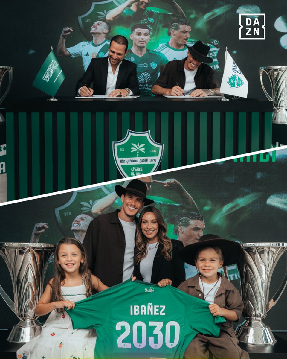 DAZN_Arabia's tweet photo. إيبانيز أهلاوي حتى 2030 ✍️

بطل آسيا يعلن تجديد عقد مدافعه روجر إيبانيز حتى عام 2030 🛡️ https://t.co/Bh8JV5AFrH
