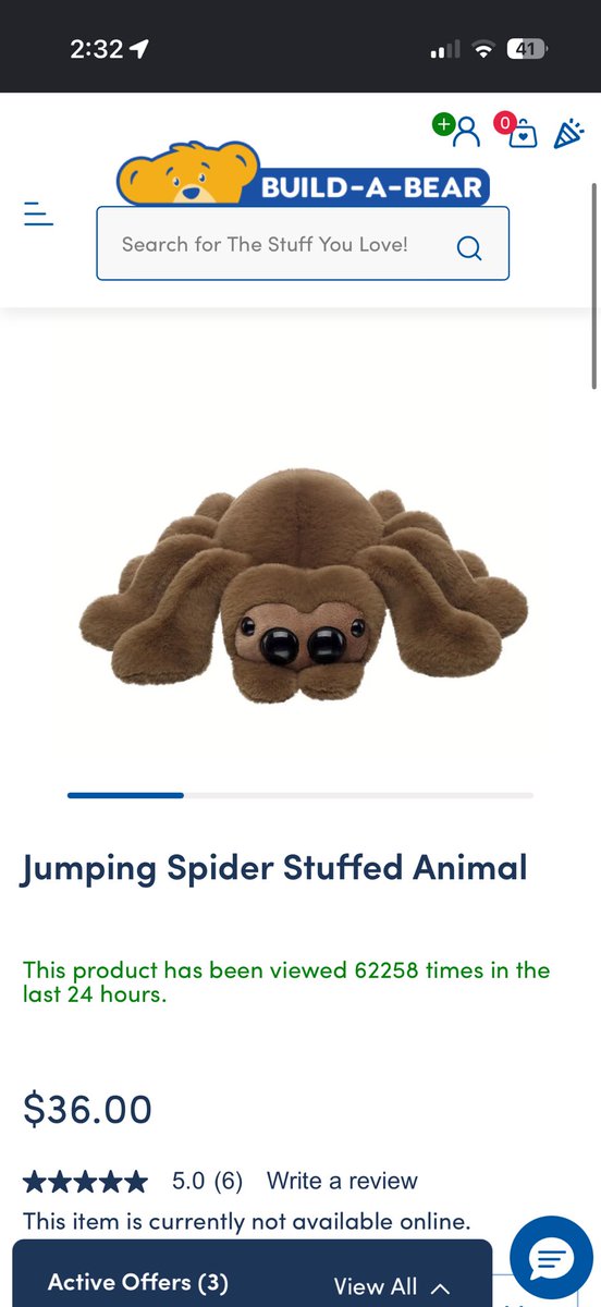 magicpau7's tweet photo. there’s a spider build a bear plushie I need it so bad please 😭 https://t.co/wZ1ZKlkwar