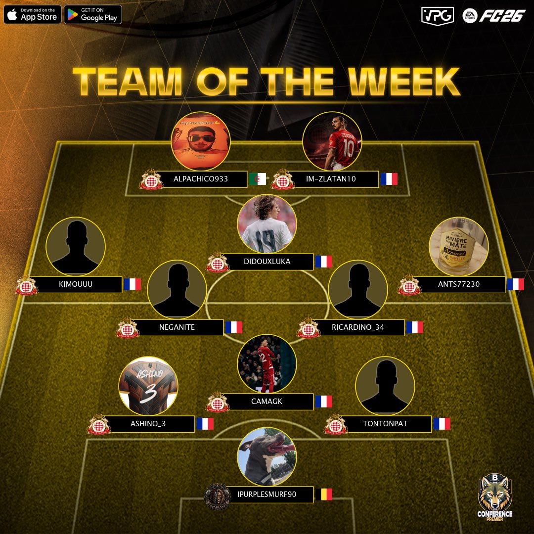 OfficialVPG's tweet photo. 📊 League Standings 
👥 Team of the Week 
🎮 @easportsfc 11v11 Clubs 
🗓️ Week One 
🏆 @VPGEurope Conference B

Big games,statement performances, surprise results & the first look at who’s ready to fight for glory this season! 💪🏽 

This is only the beginning… 4 more weeks to go. The road to the title starts Now.

#FC26 #ProClubs #VPG #EAFC 
#WhereTheChampionsPlay