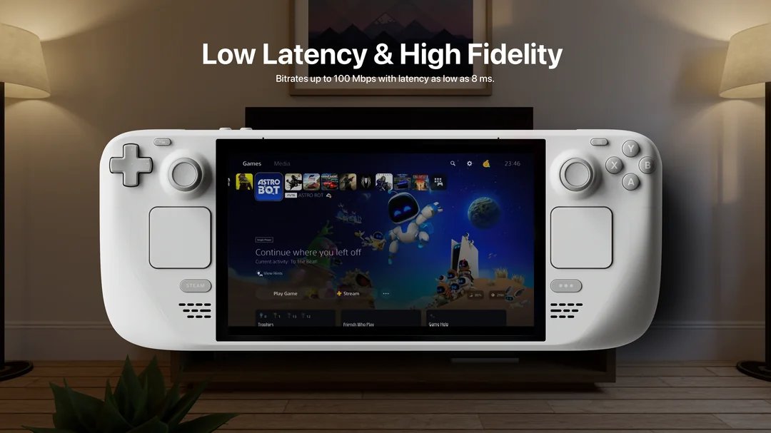 baldlyrudy's tweet photo. Your Steam Deck can basically become a PlayStation Portal now.

Asobi: Remote Play is now available on Steam Deck/Linux via Steam PlayTest:

-PS4/PS5 Remote Play
-PS Plus Premium cloud streaming
-All premium features unlocked during PlayTest
-No PS5 required for supported cloud games
-Native Linux/Steam Deck app

The current build is ~5 weeks old, so some cloud gaming/controller bugs are still being fixed. Full Steam release is reportedly close to approval.