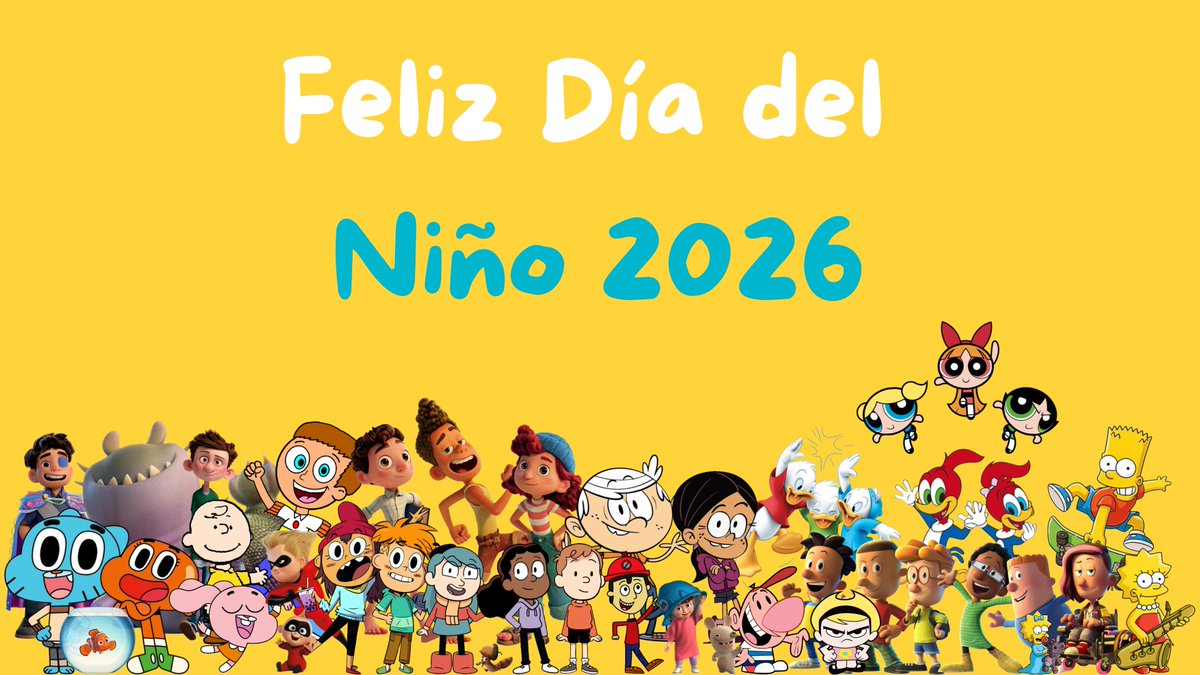 luis1201_arturo's tweet photo. Feliz Día del Niño para todos los niños del mundo.
#Monchelito #Mirafita #LosSimpson #TheLoudHouse #Luca #ElIncreibleMundoDeGumball #LosIncreibles #Peanuts #Hilda #NateElGrande #LasChicasSuperpoderosas #Elio #MickeyMouse #LosWyldePak #MonstersInc #RonDaError #DiaDelNiño https://t.co/BLOUOsoMC1