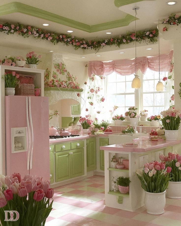 insperarise's tweet photo. floral kitchen 🌷 https://t.co/USdjk5OPQ6