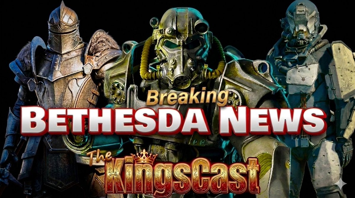 KingFanMan's tweet photo. Join me in 30 minutes (4:30pm CST) for a Sunday edition of the #KingsCast!
♦️ The very latest #Bethesda News
♦️ #Fallout76 #Fallout3Remastered #Fallout5 #ElderScrolls6 #Starfield & Much More!!
Watch here & please share: https://t.co/nxsfF5qXN9 https://t.co/N7fdB9hSvF