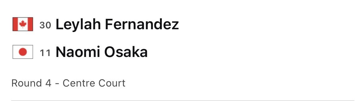 AlexEalaX's tweet photo. The most anticipated match of the night is between Leylah Fernandez and Naomi Osaka. Who’s your pick to win ? 🏆 🎾 https://t.co/3khP88oKxz