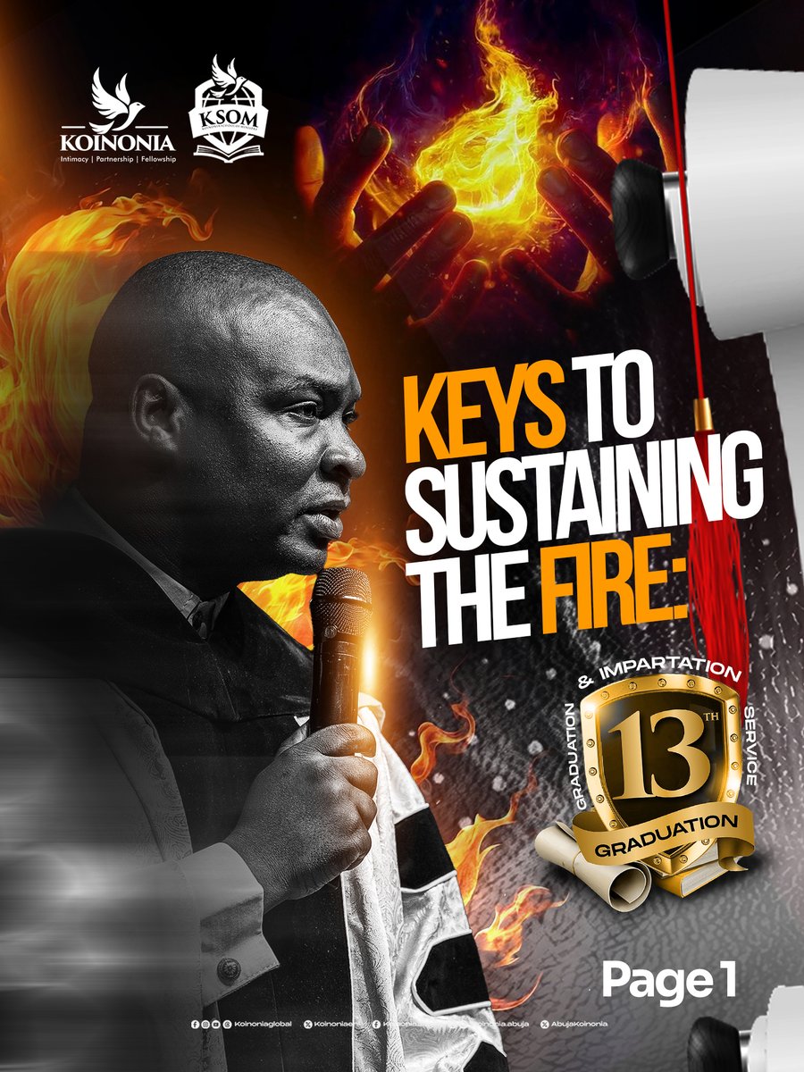 koinoniaeni's tweet photo. #ApostleJoshuaSelman
#SustainingTheFire
#KSOM2026Graduation
#KSOMAbuja
#KoinoniaAbuja
#KoinoniaGlobal https://t.co/hzNotf7o4a